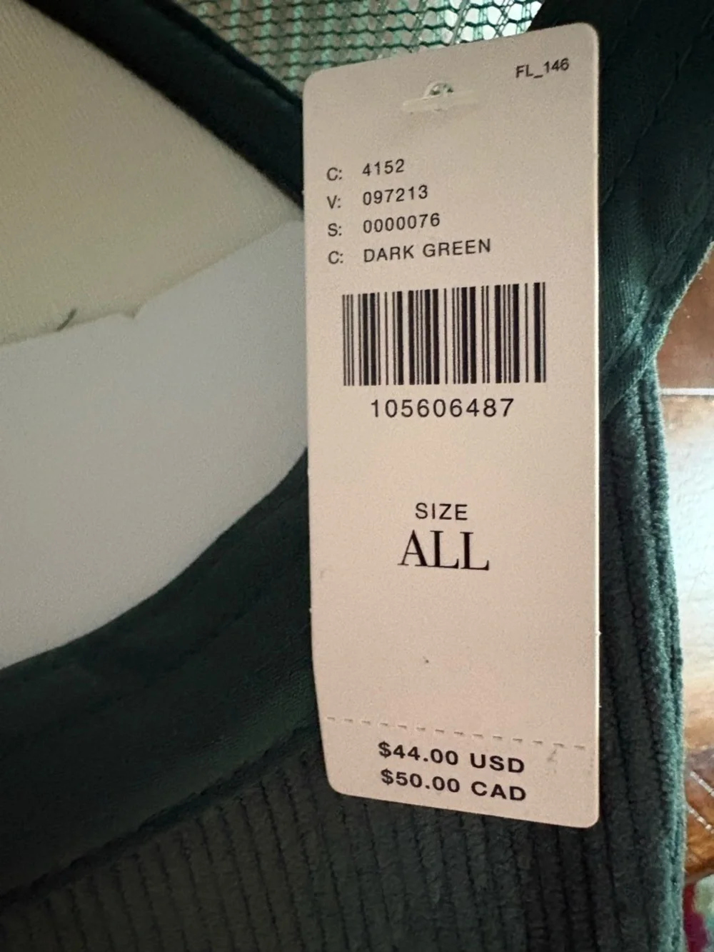 NWT-Anthropologie Chalet Dark Green Mesh Trucker Hat - Picture 6 of 7